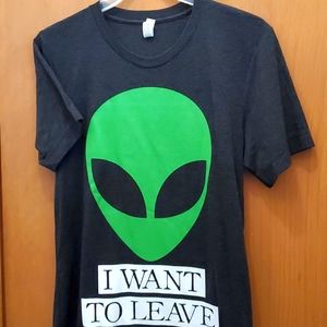 Wicked Clothes I Want to Leave Shirt Size Small Unisex